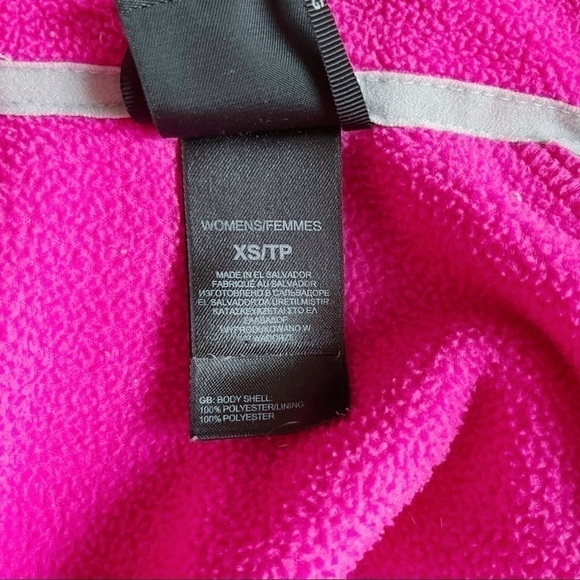 The North Face • Full Zip Fleece Jacket‎ in Hot Pink and Light Grey, Size XS - Picture 4 of 14